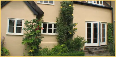 Restored sash window detail